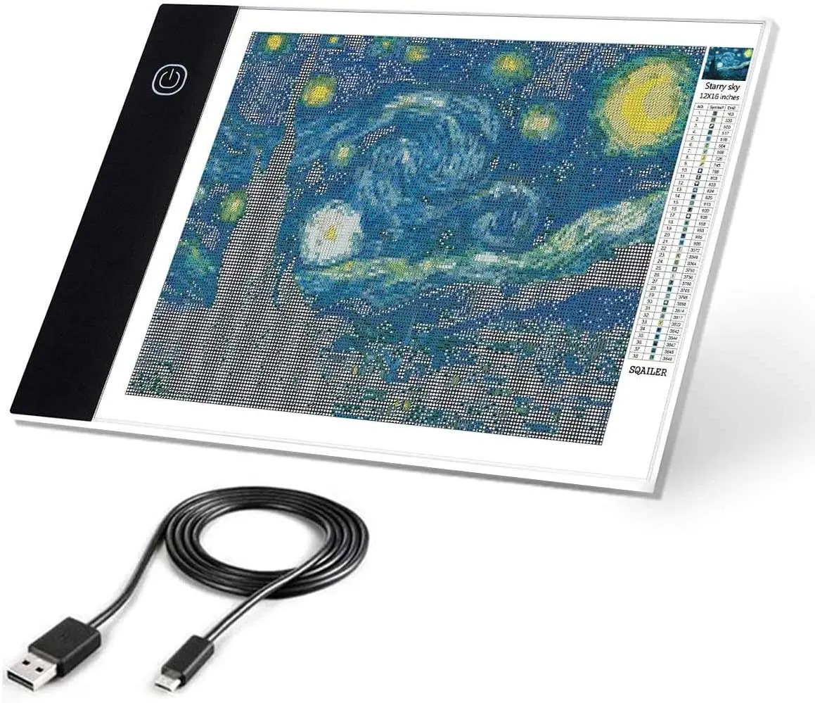 A4/A5 Size Ultra-Thin Portable LED Light Box Tracer LED Artcraft Tracing Light Pad Light Box w 3 Level Brightness A4/A5 Size Ultra-Thin Portable LED Light Box Tracer LED Artcraft Tracing Light Pad Light Box w 3 Level Brightness