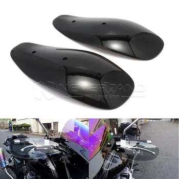 

8mm 10mm Direst Thread Black Motorcycle Hand Guard Set Wind Deflector For Harley