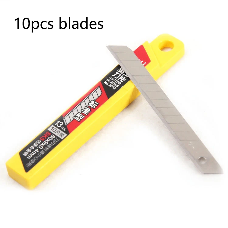 10pcs Blade Ручная работа инструмент с лезвием профессиональная Лоскутная Ткань Кожа ремесло режущий ремень ножницы для шитья нож инструмент с лезвием обрезки кожи - Цвет: 10pcs Blade