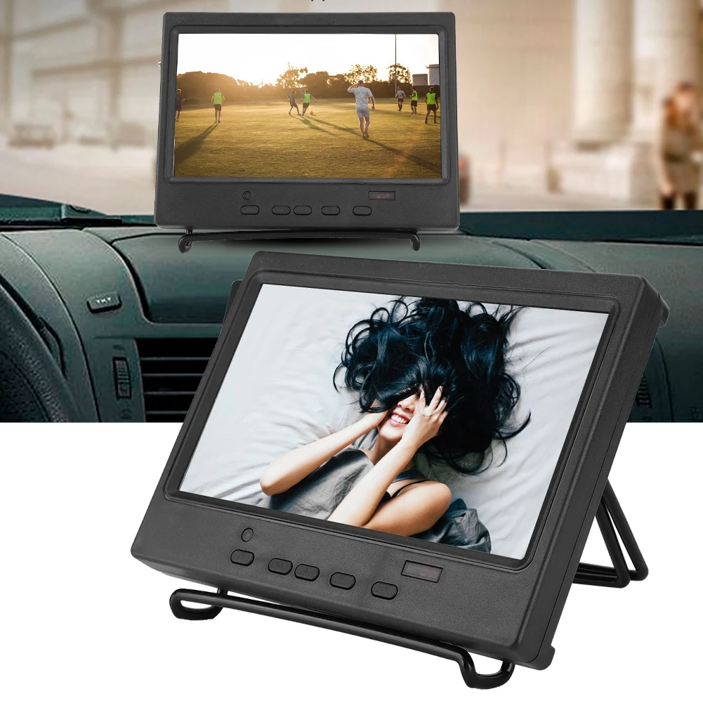 Moniteur multifonction 7 pouces Support daffichage Portable télécommande entrée HDMI/VGA/AV pour affichage de voiture CCTV livraison gratuite