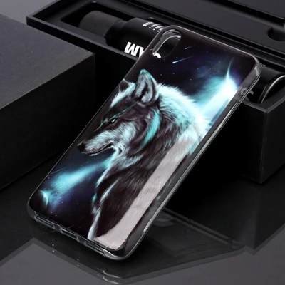 E Чехол для телефона для Xiao mi Red mi 7A K20 Pro Note 7 милый кот Тигр Единорог волк Мягкий ТПУ чехол для Xiaomi mi CC9 CC9e A3 Lite 9T Pro - Цвет: E