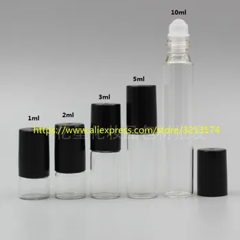 

wholesale 1ml 2ml 3ml 5ml 10ml roll-on bottle, mini sample perfume essential oil deodorization Aromatherapy Refillable Bottle
