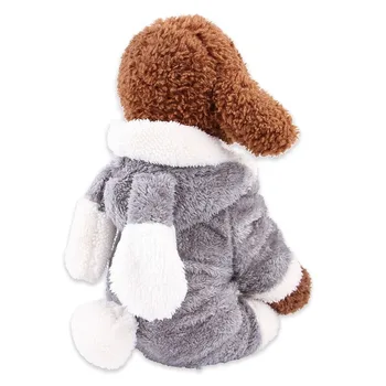 

PUOUPUOU Funny Solid Dog Clothes Winter Warm Pet Dog Jacket Coat Cute Hoodies For Small Medium Dogs Pets Clothing Outfit XS-2XL