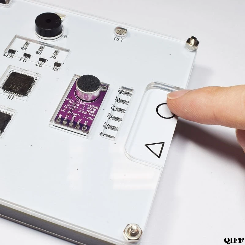 Многофункциональный светодиодный Прохладный музыкальный спектра красочная палитра часы DIY Электронный комплект