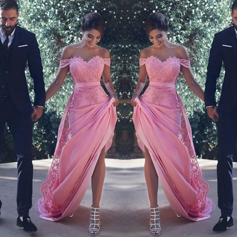 Sexy Off The Shoulder Bridesmaid Dresses Long With Lace Appliques A — free download