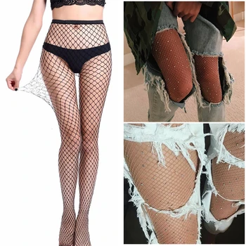 

Sexy Tights Women Transparent Slim Fishnet Hollow Out Mesh Stocking Pantyhose Nightclub Party Net Holes Female Lingerie