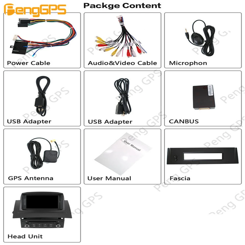 Sale Android 9.0 PX5 4+64GB car DVD player Built-in DSP Car multimedia Radio For Renault Megane 2 Fluence 2002-2008 GPS Navigation 5