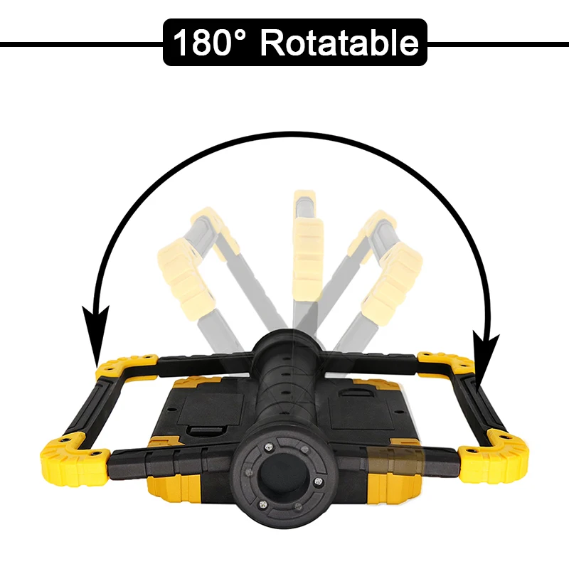 USB Charging LED Floodlight Work Light COB Rechargeable Spotlight Outdoor Floodlight For Camping Emergency