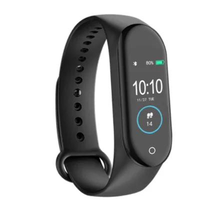 M4 black watch Мужской P80 водонепроницаемый смарт-браслет IP68 Спортивный Браслет фитнес-трекер пульсометр для плавания Смарт-часы для Apple Android - Цвет: M4 black watch