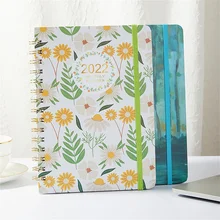 Planificateur hebdomadaire A5 2022, planificateur en spirale pour Agenda Version anglaise, carnet d'objectifs, planificateur d'habitudes, papeterie fournitures scolaires