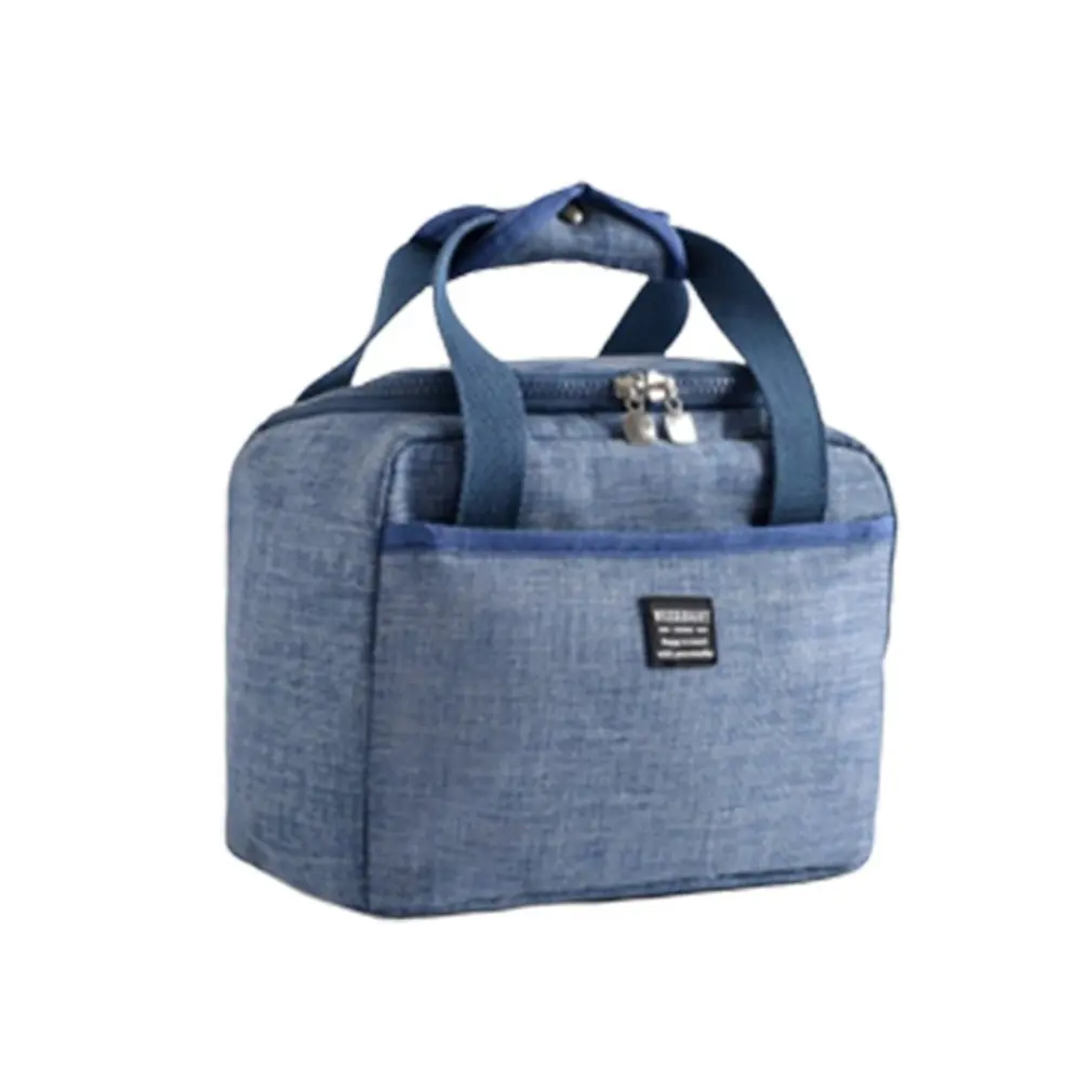 Изолированный Ланч-бокс, мягкая сумка-холодильник, водонепроницаемая Термосумка для школы, пикника, бэнто-бокс, утолщенная Холщовая Сумка для ланча - Цвет: 4