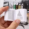 Mini Paper Books Boek Model Toys For Barbie Bjd Blythe Ob11 1/6 Miniature Dollhouse Furniture Decor Dolls Accessories Kids 1