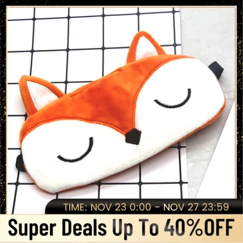 

Plush Fox Sleep Eye Mask Cute Cartoon Eye Cover Sleeping Mask Kids Eyeshade Travel Rest Eye Band Blindfolds Sleep Aid Eyepatch