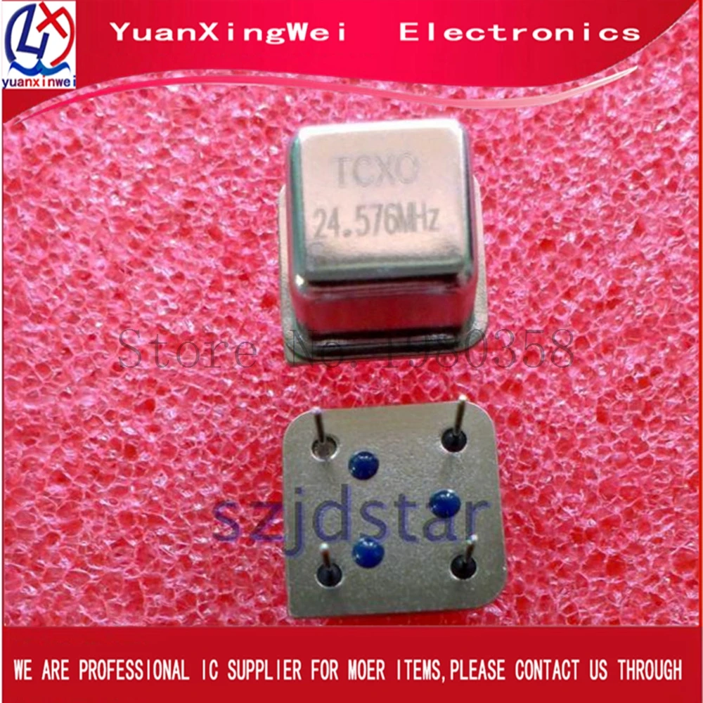 1 шт./лот 24,576000 МГц TCXO24.576MHZ 24,576 м 24,576 0.1PPM TCXO активный кварцевый генератор DIP4 новых/экспресс-доставка