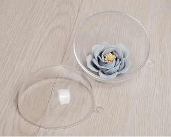 

40pcs Acrylic Transparent Ball Clear Plastic Ball for Wedding Candy Box Favors Gift Bag New Year Christmas Tree Decorations