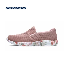 Skechers/Женская обувь на плоской подошве; повседневные лоферы; слипоны; Женская удобная Легкая спортивная обувь на плоской подошве; 66666087-ROS