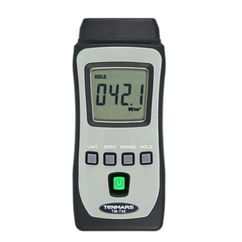 TENMARS TM-750 Solar Power Meter Solar Radiation Measurement.3 Digits LCD Display with Maximum Reading of 3999.