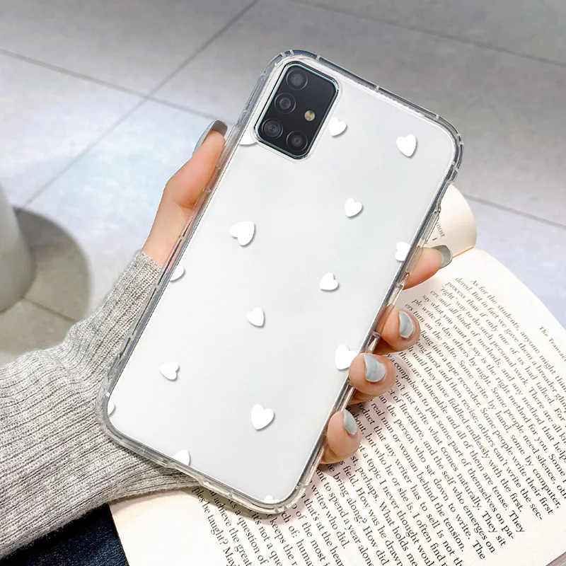 For Samsung Galaxy A51 Case Silicone Clear Funda On Samsung A51 4G 5G Protective Case Soft Coque Galaxy A 51 Shockproof Bumper samsung cases cute Cases For Samsung