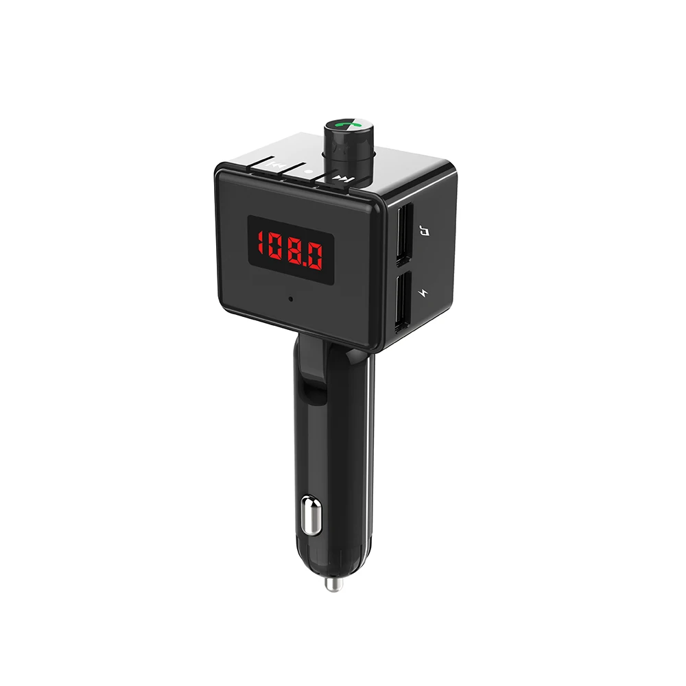 BS6 беспроводной автомобильный Bluetooth fm-передатчик Аудио Автомобильный MP3-плеер fm-модулятор громкой связи Bluetooth автомобильный комплект с двойным USB