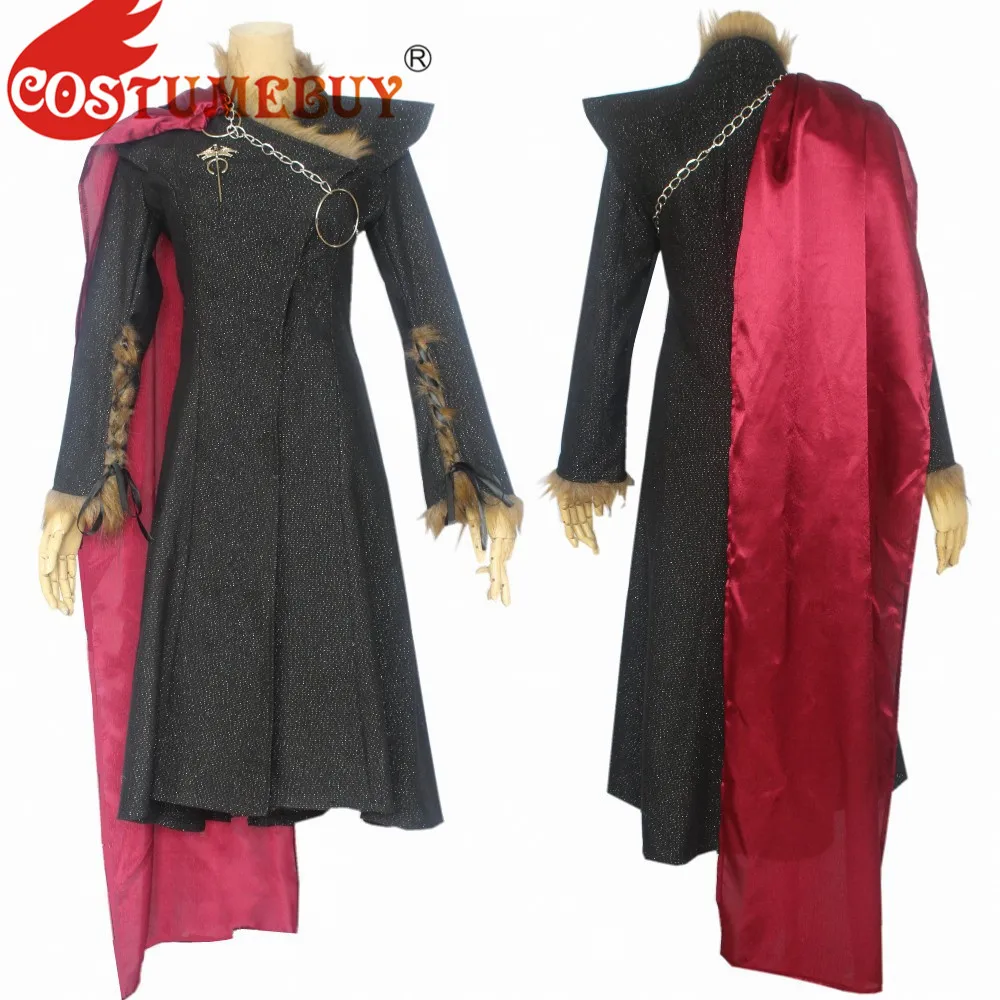 

CostumeBuy Game of Thrones Season 8 Cosplay Costume Dragon Of Mother Daenerys Targaryen Costume Suit Queen Outfit L920