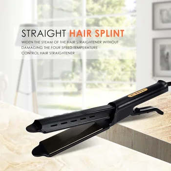 

Hair Straightening Iron Ceramic Heating Plate Hair Straightener Wand Styling Easy Use Practical Hair Styling Tools