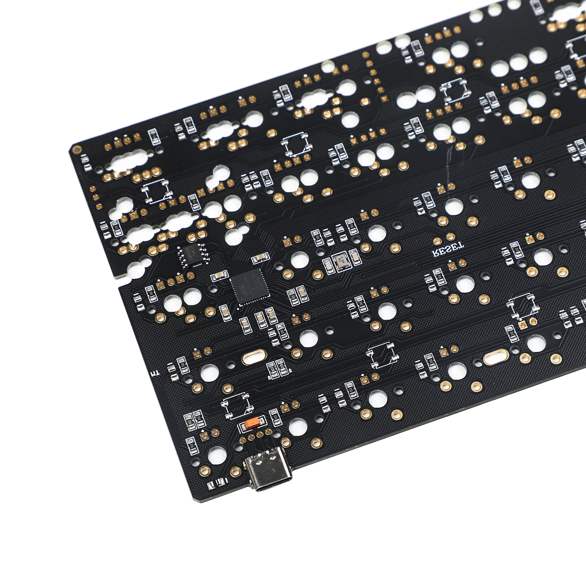 Minila Qmk Via Solda Pcb Totalmente Programável para Faça Você Mesmo Teclado Mecânico Yd60mq Yd64mq Poker Hhkb Suporte Led Gh60 64 - Imagem 3