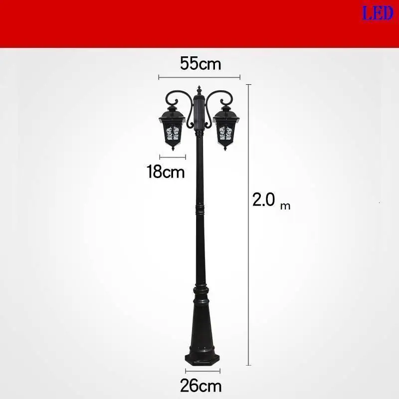 Strassenbeleuchtung Lampione Giardino фарола внешний Tuinlamp квадратный Lampadaire Uliczna светильник Plaza по бездорожью для уличного фонаря