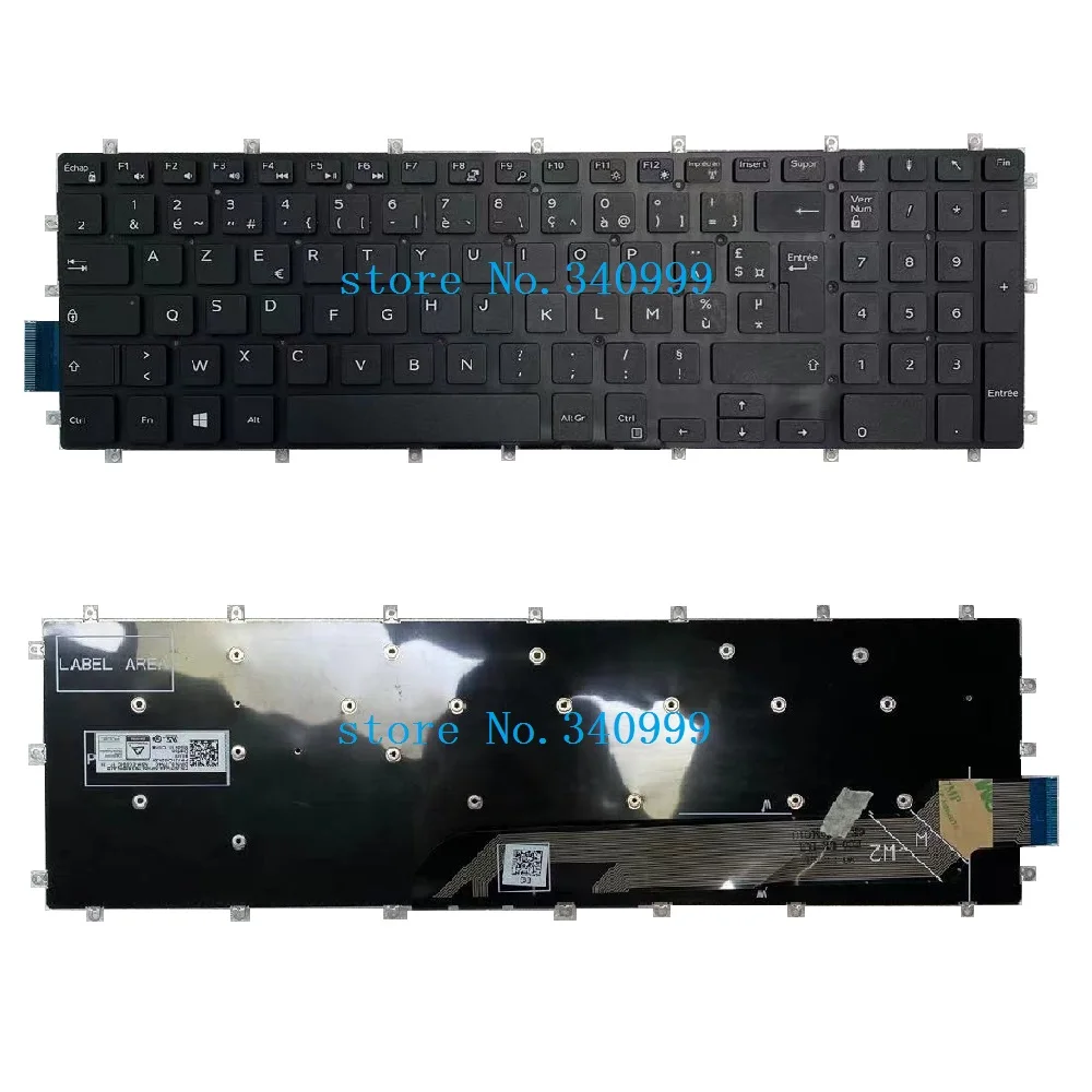 AZERTY-клавиатура для ноутбука Dell Inspiron 15 5565 5567 7566 7567 17 5765 5767 FR с французской