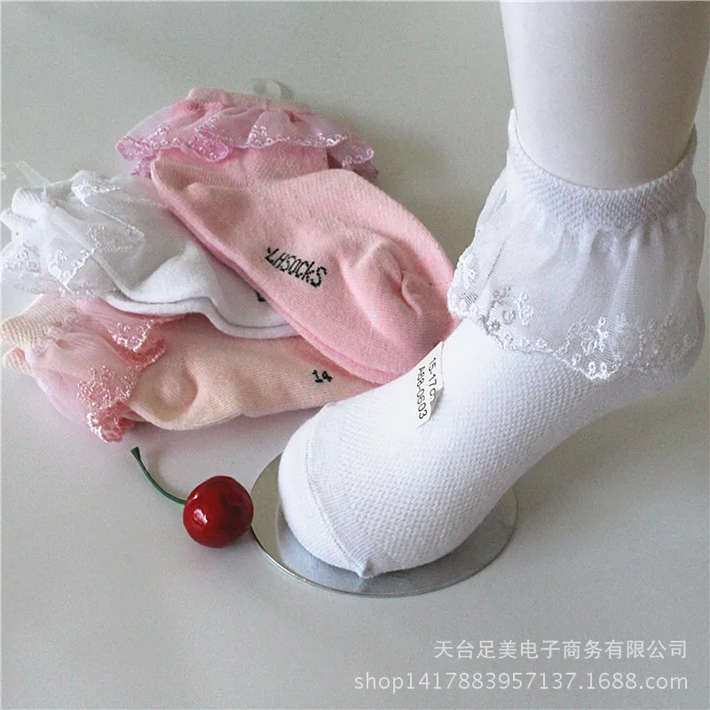 Короткие носки с кружевом mian bao на весну и осень носки для выступлений для маленьких девочек детские носки для выступлений трикотажные хлопковые носки cao mei wa