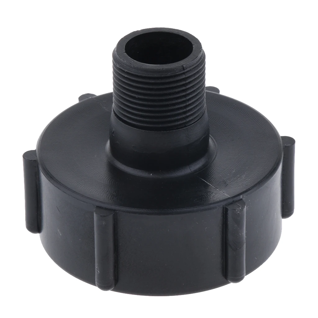 2' IBC Tote Tank Valve Adapter DN50 For 1' S60×6 Coarse S60×6 Coarse Thread Hose Pipe Plastic