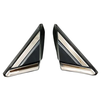 

New 2PCS Front Window Door Mirror Triangle Cover Trim Panel Fit For Ford Fusion 2013 2014 2015 2016 2017 18