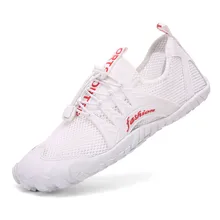 Мужская водонепроницаемая обувь; цвет черный, белый; летние дышащие Нескользящие туфли с пятью носками; высокое качество; обувь для занятий йогой; обувь унисекс; пара обуви