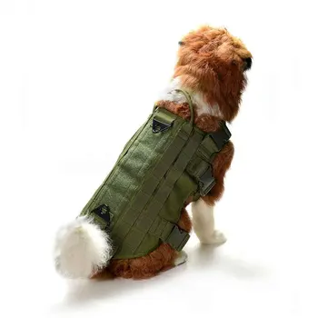 

Dog Harness Vest Adjustable Strap Climbing 600D Nylon Comfortable Medium Pet Clothing Tactical Training Camping Waterproof