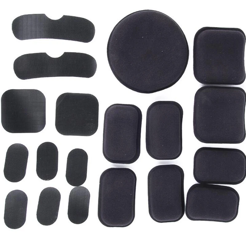 19 Pcs/Set Sports Protective Helmet Sticker EVA Foam Liners Pads Cushions Paintball Airsoft Hunting Shooting Pad | Спорт и