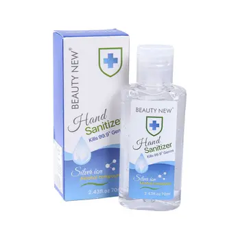 

70ml No Water Hand Sanitizer Gel 99.99% Anti-bacteria hand sanitiser Safty Travel antibacterial hand gel Keep hands Clean