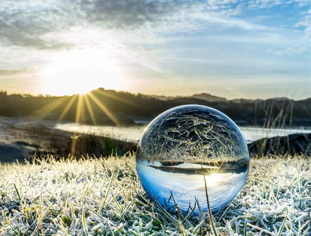 Transparent crystal ball (18)