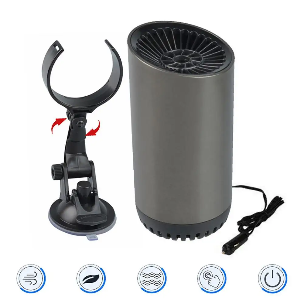 12V Car Heater 150W Cup Shape Heater Fast Heating Fan Portable Adjustable Windshield Defogging Defroster For Car Accessories_voghion.com