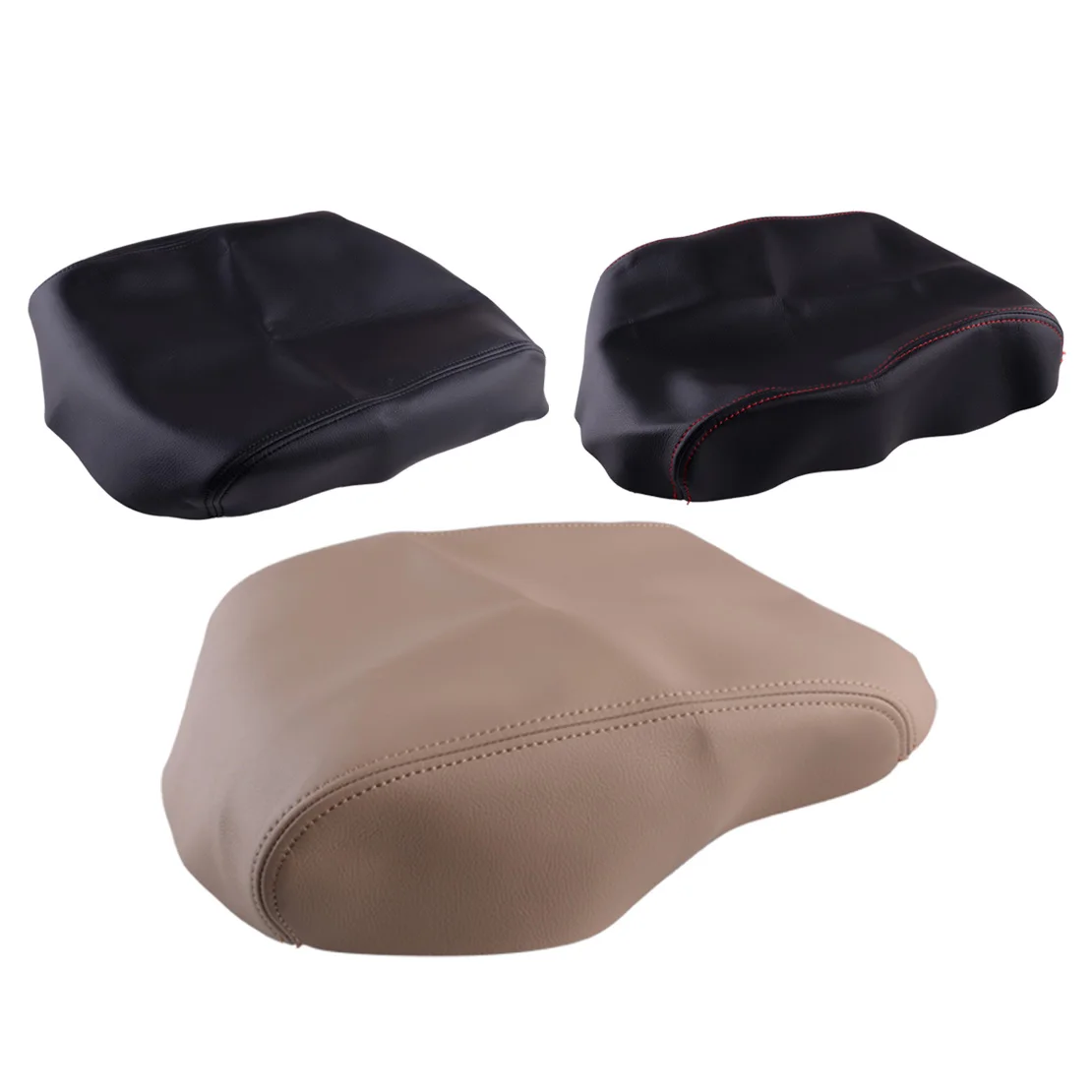 Car Microfiber Leather Interior Console Armrest Lid Skin Cover fit for