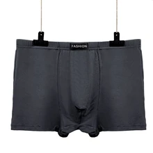 Сексуальные мужские трусы-боксеры размера плюс,, мягкие дышащие мужские трусы-боксеры, мужское нижнее белье, удобные одноцветные трусы, трусы Cueca