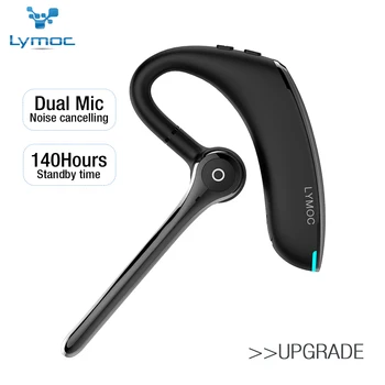 

Lymoc Bluetooth V5.0 Headphones HD Stereo Sports Wireless Earphones Handsfree Earhook with Dual Microphone for Busines Driving