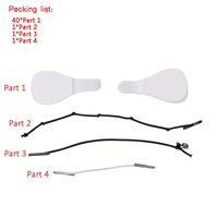 40 sztuk/zestaw niewidoczne cienkie naklejki buźki w kształcie litery V twarzy linii zmarszczek zwiotczenie SkinFace podnieś szybko Chin taśma klejąca 6