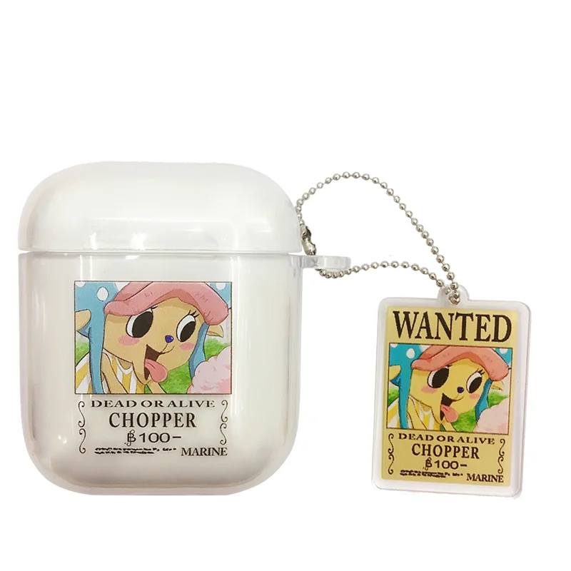 2 Япония аниме мультфильм one piece Luffy Choppe беспроводной Bluetooth гарнитура Мягкий чехол Чехол для Apple AirPods 1 2 Забавный защитный чехол - Цвет: 2