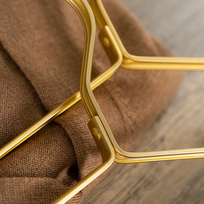 매트 골드 옷걸이, 알루미늄 합금 의류 건조 랙, 미끄럼 방지 드레스 타월 옷걸이, 옷장 정리, 5/10 개