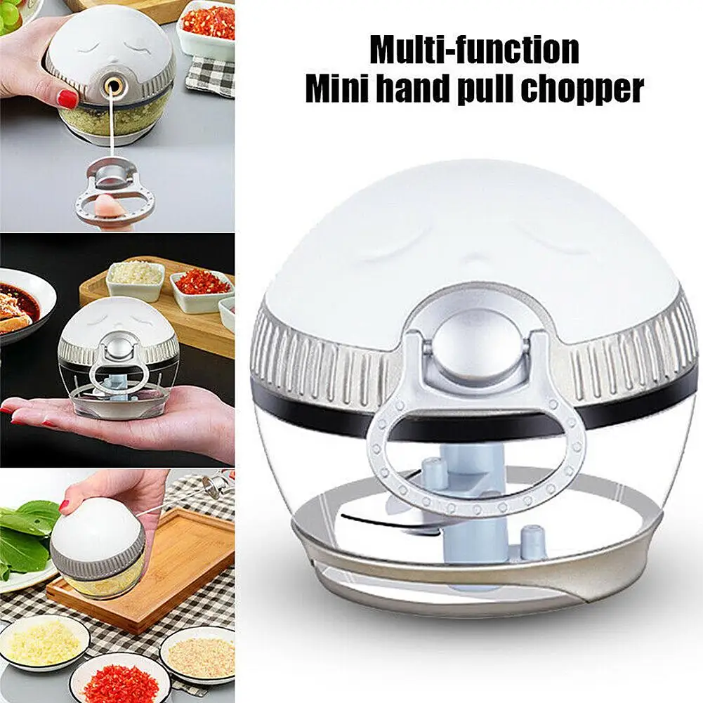 

Kitchen Mini Hand Pull Vegetable Food Cutter Manual Garlic Cutter Shredder Kitchen Tool Vegetable Fruit Twist Shredder chopper