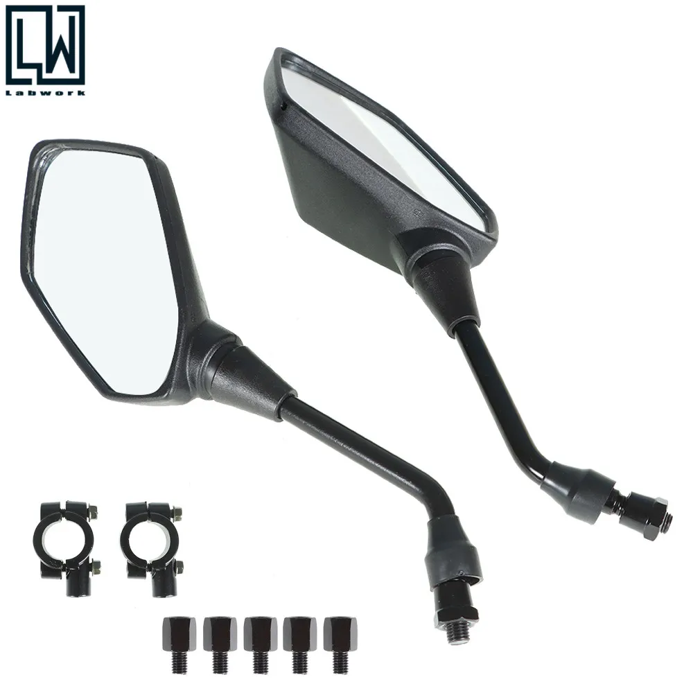 Rear View Side Mirrors ATV For Polaris Sportsman 400 450 500 550 570 700 800 850 car blind spot mirrors for car side angle side view mirror 360rotatable double glass rear view blind spot mirror for truck