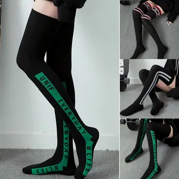 

Japanese Uniform Stocking Harajuku Streetwear Fashion Socks Women And Girls Thigh High Socks Over Knee Stockings Sexy Cute 2019