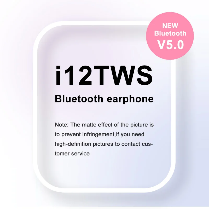 Оригинальные i12 TWS Беспроводные Bluetooth 5 0 наушники спортивные Sweatproof сенсорные