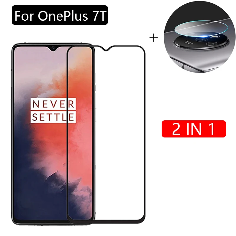 2 в 1 объектив камеры закаленное стекло для oneplus 7 t Защита экрана для oneplus 7 t one plus 7 t oneplus 7 t 1+ 7 t защитная пленка - Цвет: 2 in 1 Glass