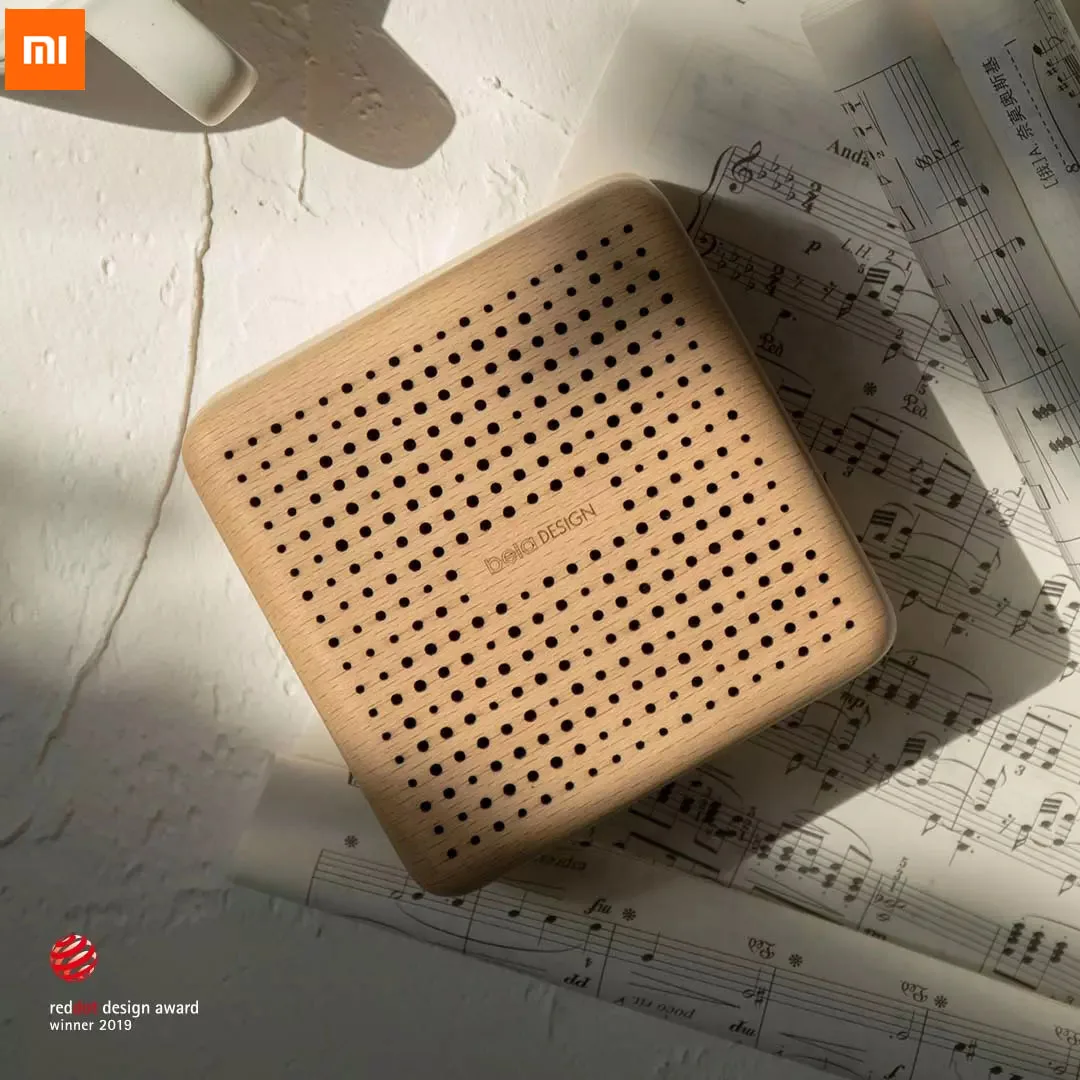 Bluetooth Колонка Xiaomi belaDESIGN деревянная портативная с поддержкой AUX и TF