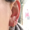 Fashion 925 Sterling Silver Earrings For Women Mini Small Hoop Earrings Ear Bone Buckle Round Circle Earrings 8mm-20mm aretes 4